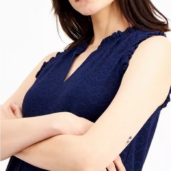 Eyelet Pullover Dress - Picture 2 of 10